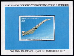 Sao Tome and Principe 1977 Mi.#Bl 10 -  TUPOLEV 144 SS (1) MNH