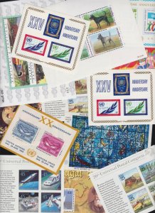 US & Worldwide Vintage Mixed Lot of 13 Souvenir Stamp Sheets (02)