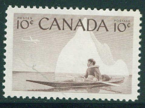 CANADA Scott 351 MNH** 1955 Eskimo Kayak stamp 