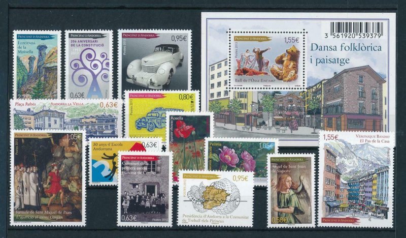 French Andorra 2013 Complete year set  MNH