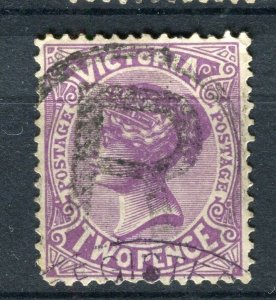 AUSTRALIA; Victoria 1890s classic QV issue used 2d. value fair Postmark