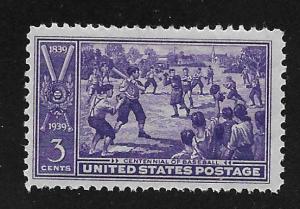 SC# 855 - (3c) - Baseball Centennial, MNH single