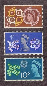 Great Britain Scott #382-384 MH