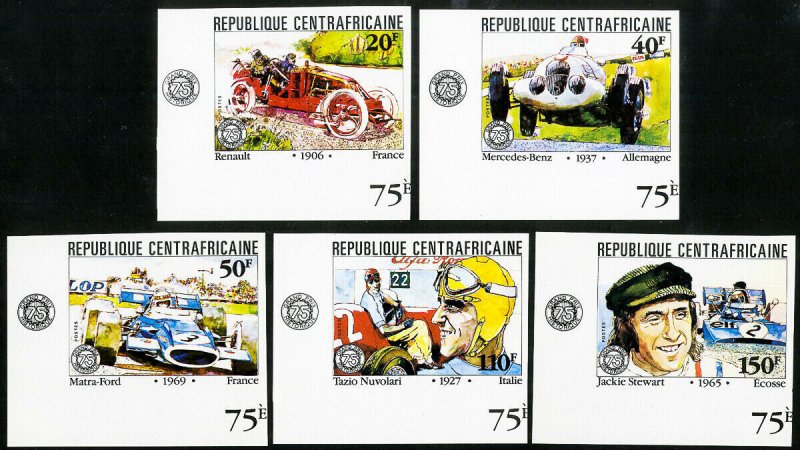 Central Africa Stamps # MNH XF Imperf Set Auto