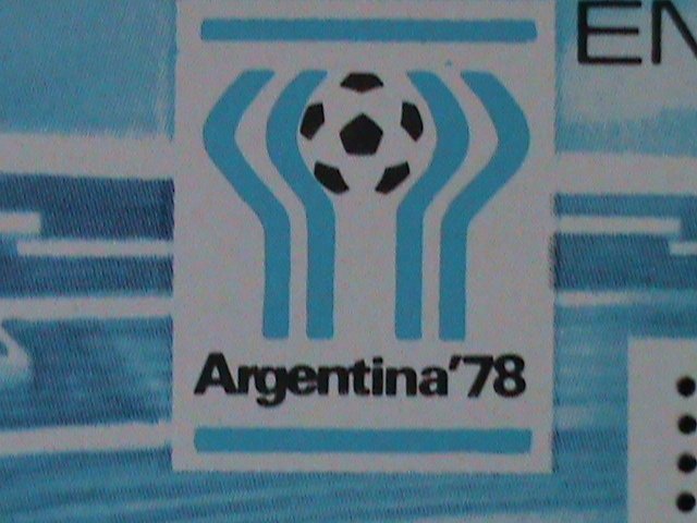 ​CENTRAL AFRICAN-1978 WORLD CUP SOCCER-ARGENTINA'78 FANCRY CANCEL S/S VF