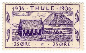 (I.B) Greenland Cinderella : Thule 25 Øre (hut)