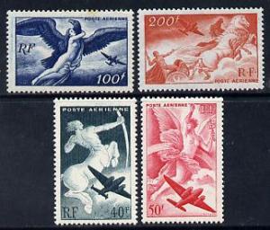 France 1946-47 Air set of 4 unmounted mint SG 967-70