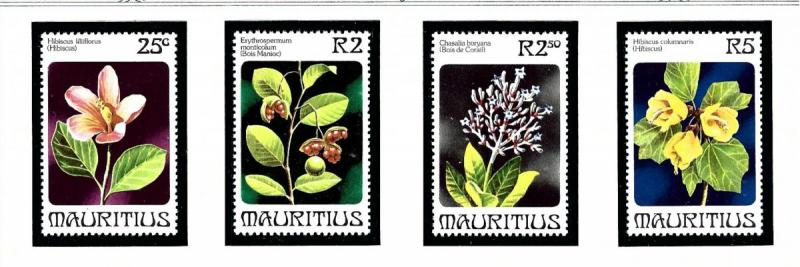 Mauritius 511-14 MNH 1981 Flowers