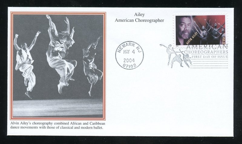 US 3841 American Choreographers - Alvin Ailey UA Mystic cachet FDC