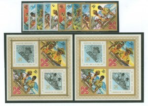 Burundi #207-211/C41-C45 Mint (NH) Souvenir Sheet (Scouts)