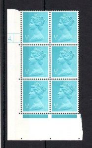 1/2p OCP/PVA MACHIN UNMOUNTED MINT CYLINDER 4. p4 BLOCK Cat £20