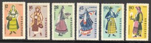 Bulgaria Scott 1130-35 Unused NHNG - 1961 Regional Costumes Set - SCV $3.25