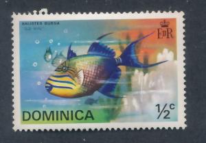 Dominica 1975 Scott 421 MNH - 1/2c, Tropical Fish, Oldwife