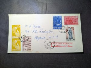 1962 Vietnam Sea Mail Cover Saigon to Lexington VA USA