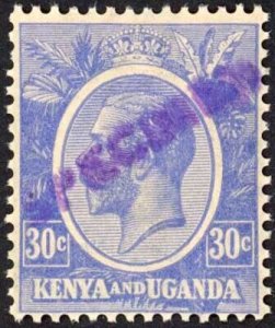 KUT SG84s KGV 30c Ultramarine Opt Specimen locally U/M