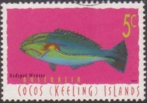 Cocos Islands 1997 SG332 5c Redspot Wrasse FU
