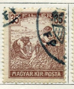 HUNGARY;   1916 early Harvesters issue fine used 35f. value