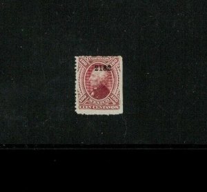 Mexico 122 Mint Hinged F-VF Rough Perfs. Straight Edge at Right. Cat 50.00