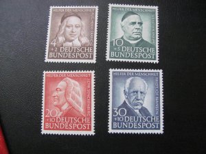 GERMANY 1953 MNH SC B334-337 SEMI POSTAL SET  XF  (131)