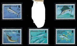 Ascension 683-87 MNH Game Fish (fe3220)