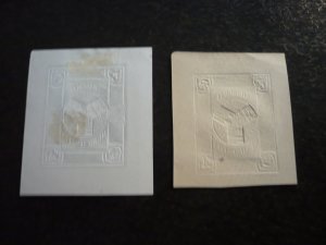 Stamps - Shanghai - Mint Hinged Cut Squares