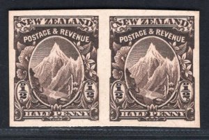 NEW ZEALAND #70(a) NG-Imperf between full imperf pair, not in Catalogs (LB 6/20) 