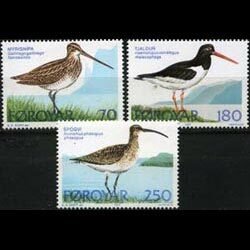 FAROE IS. 1977 - Scott# 28-30 Birds Set of 3 NH