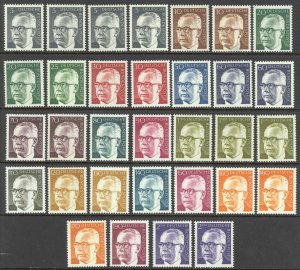 Germany Sc# 1028-1044 (Assorted) MH lot/32 1970-1973 Pres. Gustav Heinemann