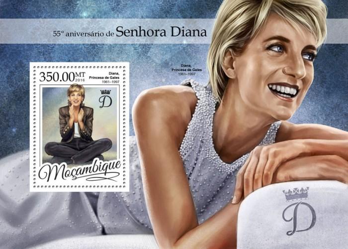 MOZAMBIQUE 2016 SHEET PRINCESS DIANA ROYALTY