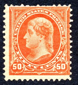 US 1898 50¢ Orange Jefferson Stamp #275 MH CV $240