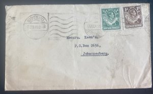 1948 Broken Hill Northern Rhodesia Cover To Johannesburg