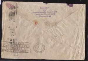 AARG-63 ARGENTINA 1952  COVER EVA PERON ISSUE,METER CANCELATION PROPAGANDA DAY