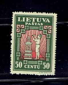 LITHUANIA SCOTT#277G 1933 50c FUTURE BUILDER - MNH