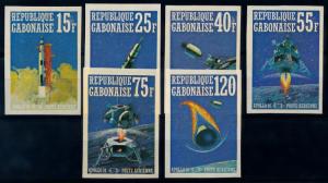 [64431] Gabon 1971 Space Travel Weltraum Apollo 14 Airmail Imperf.  MNH
