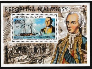 Malagasy # C140, U. S. Bicentennial Souvenir Sheet, Used, 1/2 Cat.