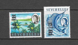 FISH - SEYCHELLES #216-17 SAIL-FISH MNH