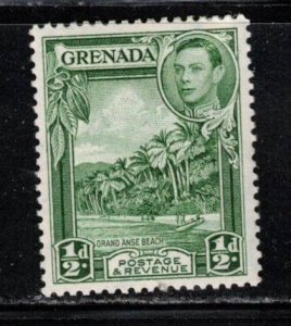 GRENADA  Scott # 132 MH - KGVI & Grand Anse Beach