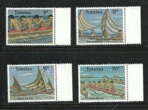 Album Treasures Tokelau Islands Scott # 65-68 Canoe Racing  Mint NH