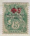 French Colonies, Offices in Morocco B6 (M)