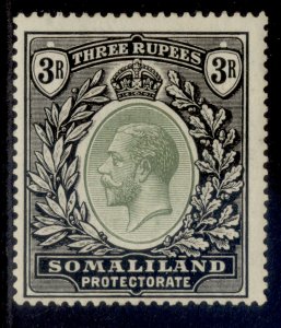 SOMALILAND PROTECTORATE GV SG84, 3r dull green & black, M MINT. Cat £42. 