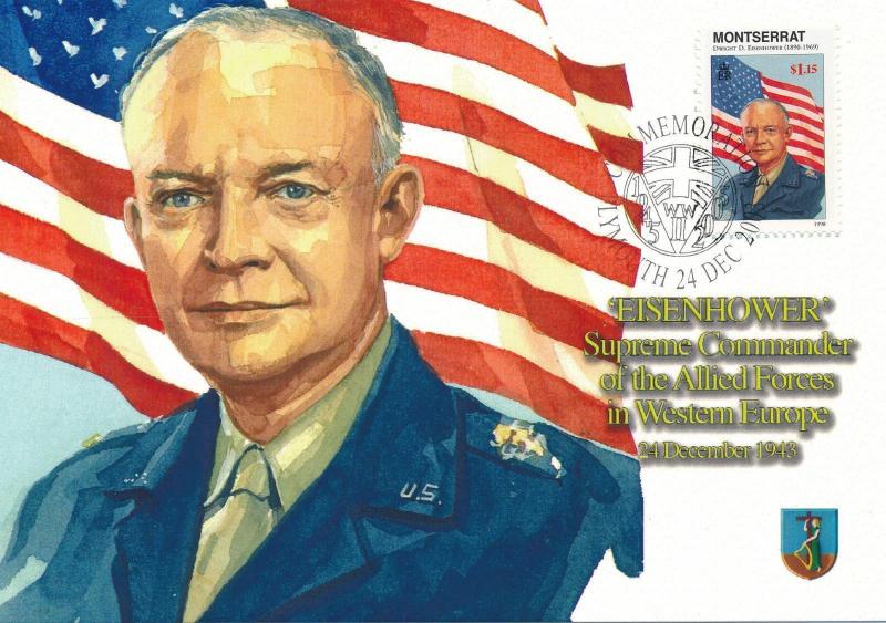 [96910] Montserrat 1998 World War II Eisenhower First Day Card