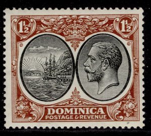 DOMINICA GV SG75, 1½d black & red-brown, M MINT. Cat £15.