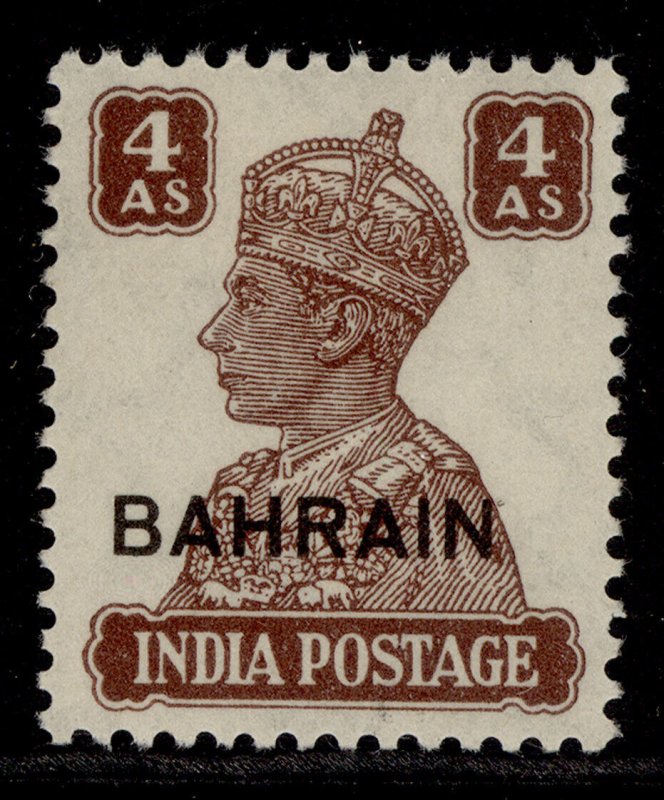 BAHRAIN GVI SG47, 4a brown, M MINT. Cat £12.