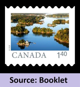 Canada 3443 Far & Wide Thousand Islands $1.40 booklet single MNH 2024