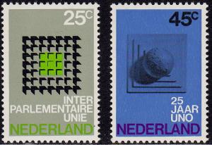 Netherlands - 1970 - Scott #485-86 - MNH - United Nations