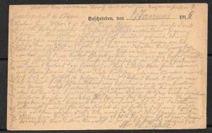 GERMANY WW1 1915 FELDPOST CARD 17th Infantry Division Western Front