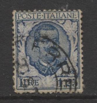 Italy - Scott 88 - Victor Emanuel III -1901 - Used - 1.25l - Bl & Ultra Stamp