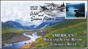 19-109, 2019, Wild and Scenic Rivers, Pictorial Postmark, FDC, Tlikakila River