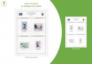 SAINT PIERRE & MIQUELON 2020 - PRINTABLE STAMP ALBUM