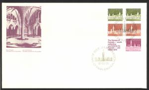 Canada Sc# 948a FDC Booklet Pane 1987 03.30 Parliament 